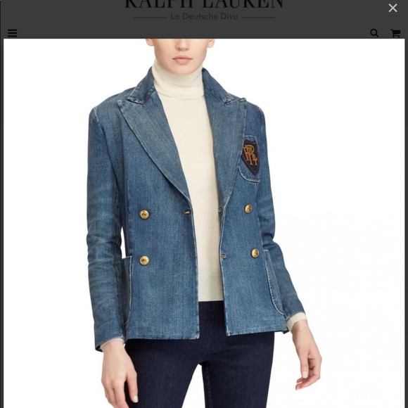 ralph lauren denim blazer